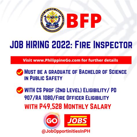 bfp gov ph|Bureau of Fire Protection: Positions and Salaries 2022 .